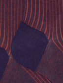Men's short purple plated cotton socks