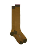 Calze lunghe uomo twin rib verde - Gallo 1927 - Official Online Shop
