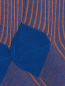 Calze lunghe uomo cotone blu twin rib - Gallo 1927 - Official Online Shop