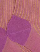 Calze lunghe uomo cotone viola twin rib - Gallo 1927 - Official Online Shop