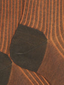 Men's long brown twin-rib socks