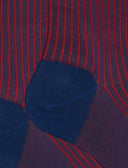 Calze corte uomo cotone blu twin rib - Gallo 1927 - Official Online Shop