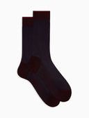 Calze corte uomo cotone bordò twin rib - Gallo 1927 - Official Online Shop