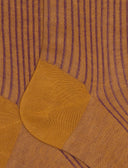 Calze corte uomo cotone giallo twin rib - Gallo 1927 - Official Online Shop