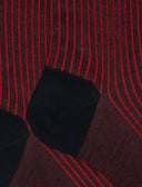 Calze corte uomo cotone blu/papavero twin rib - Gallo 1927 - Official Online Shop