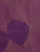 Men's long purple cotton socks with iridescent motif