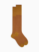 Calze lunghe uomo cotone fantasia cangiante giallo - Gallo 1927 - Official Online Shop