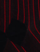 Calze lunghe uomo cotone blu/papavero twin rib spaziata - Gallo 1927 - Official Online Shop