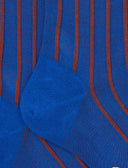 Calze lunghe uomo cotone pervinca twin rib spaziata - Gallo 1927 - Official Online Shop