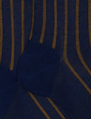 Calze corte uomo cotone blu twin rib spaziata - Gallo 1927 - Official Online Shop