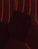 Calze corte uomo cotone bordò twin rib spaziata - Gallo 1927 - Official Online Shop