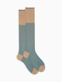 Calze lunghe uomo cotone fantasia perlage beige - Gallo 1927 - Official Online Shop