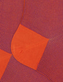 Calze lunghe uomo cotone fantasia perlage arancio - Gallo 1927 - Official Online Shop