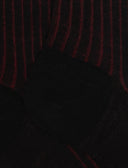 Calze lunghe uomo lana e cotone nero vanisé - Gallo 1927 - Official Online Shop