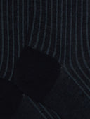Calze lunghe uomo lana e cotone blu twin rib - Gallo 1927 - Official Online Shop