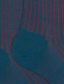 Calze lunghe uomo lana e cotone verde twin rib - Gallo 1927 - Official Online Shop