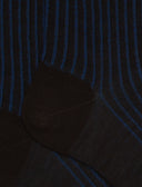 Calze corte uomo lana e cotone marrone twin rib - Gallo 1927 - Official Online Shop