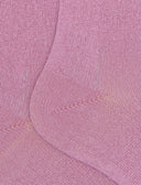 Calze lunghe uomo cashmere rosa tinta unita