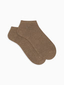 Calze fantasmini uomo cashmere beige tinta unita