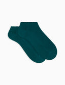 Calze fantasmini uomo cashmere blu tinta unita - Gallo 1927 - Official Online Shop