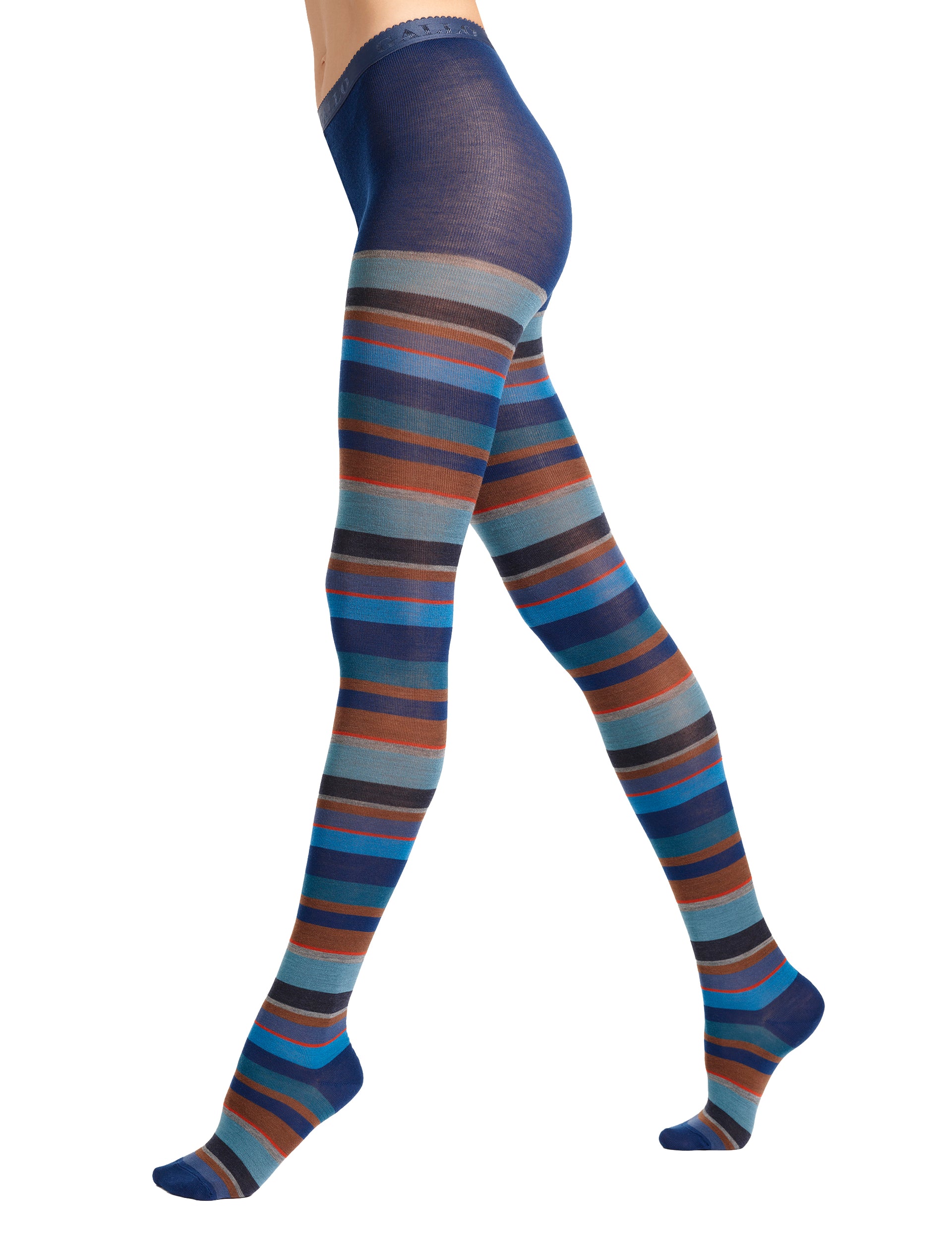 Giulia - Collant Blues 3D,100 Den, bleu marine foncé