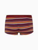 Boxer intimo uomo cotone bordò righe multicolor - Gallo 1927 - Official Online Shop