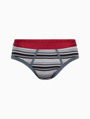Slip intimo uomo cotone nero righe multicolor - Gallo 1927 - Official Online Shop