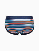 Slip intimo uomo cotone righe multicolor bianco - Gallo 1927 - Official Online Shop