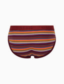 Slip intimo uomo cotone bordò righe multicolor - Gallo 1927 - Official Online Shop