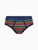 Slip intimo uomo cotone verde righe multicolor - Gallo 1927 - Official Online Shop