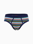 Slip intimo uomo cotone righe multicolor bianco - Gallo 1927 - Official Online Shop