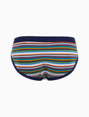 Slip intimo uomo cotone righe multicolor bianco - Gallo 1927 - Official Online Shop