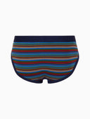 Slip intimo uomo cotone blu righe multicolor - Gallo 1927 - Official Online Shop