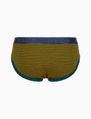 Slip intimo uomo cotone righe windsor verde - Gallo 1927 - Official Online Shop