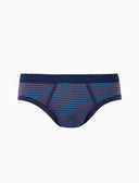 Herren-Slip aus Baumwolle mit violetten Windsor-Streifen