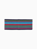 Fascia donna pile blu righe multicolor