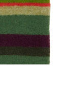 Fascia donna pile verde righe multicolor - Gallo 1927 - Official Online Shop