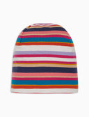 Calotta bambino cotone righe multicolor e tinta unita bianco - Gallo 1927 - Official Online Shop