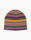 Kinder-Mütze aus Fleece in Gelb mit Multicolor-Streifen
