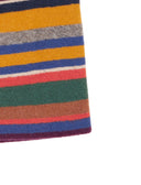 Kinder-Mütze aus Fleece in Gelb mit Multicolor-Streifen