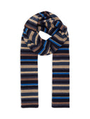 Sciarpa bambino pile blu righe multicolor - Gallo 1927 - Official Online Shop