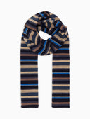 Sciarpa bambino pile blu righe multicolor - Gallo 1927 - Official Online Shop