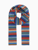 Sciarpa bambino pile blu righe multicolor - Gallo 1927 - Official Online Shop