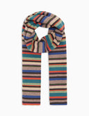 Sciarpa bambino pile beige righe multicolor - Gallo 1927 - Official Online Shop