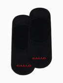 Men's plain black cotton invisible socks