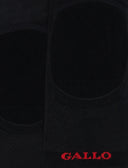 Men's plain black cotton invisible socks