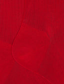Calze lunghe uomo cotone tinta unita a coste rosso - Gallo 1927 - Official Online Shop