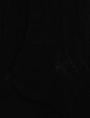 Calze lunghe uomo lana nero tinta unita a coste - Gallo 1927 - Official Online Shop