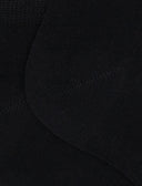 Calze fantasmini donna cotone nero tinta unita