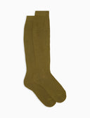 Calze lunghe donna cotone verde tinta unita - Gallo 1927 - Official Online Shop